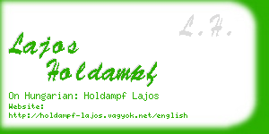 lajos holdampf business card